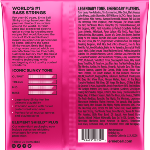Ernie Ball Basssaiten, weltweit bekannt für ihren Klang und ihre Zuverlässigkeit