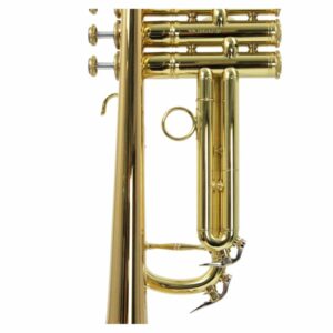Teilansicht von der Trompete CAROL BRASS Junior CB TR-JUN auf weissem Hintergrund