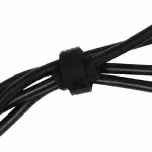 Adam Hall Cables - Klett Kabelbinder 200 x 25 schwarz