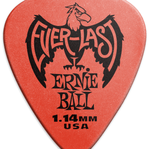 ERNIE BALL Plektren, Everlast, 1,14mm, rot, 12 Stück - EB9194