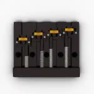 Hipshot: 4 String KickAss™ Bass Bridge - Black - 5K400B