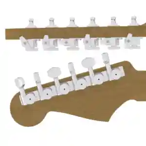 Hipshot: Guitar Tuner Upgrade Kit for 6 Inline Headstocks (10mm Post Hole) - 6K1EL0C