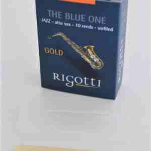 Rigotti - Jazz - Alto Sax Reeds - The Blue One  - Gold